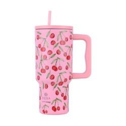 STRAW TUMBLER XL StA 900ml CHERRY ROSE