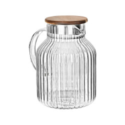ΚΑΝΑΤΑ ALLURE ΓΥΑΛΙΝΗ 1300ml ΜΕ ΞΥΛΙΝΟ ΚΑΠΑΚΙ