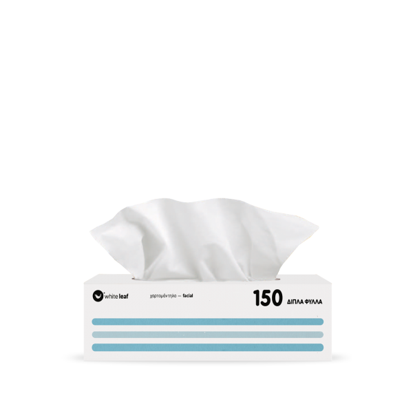 ΧΑΡΤΟΜΑΝΤΗΛΑ ΚΟΥΤΙ WHITE LEAF 2ply 150φ FSC Mix TAH-COC-065161