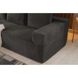 ΚΑΝΑΠΕΣ ΓΩΝΙΑΚΟΣ ΑΡΙΣΤΕΡΟΣ (VALIA) ΧΡΩΜΑ ΓΚΡΙ & ΜΠΕΖ  260*156*78ΕΚ.