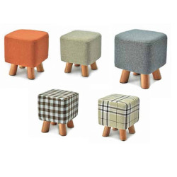 ΣΑΜΠΟ ΞΥΛΙΝΟ ΧΑΜΗΛΟ ΤΕΤΡΑΓΩΝΟ 5ΧΡΩΜΑΤΑ