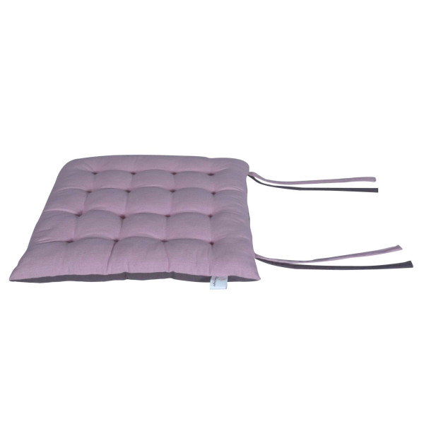 Μαξιλάρι καρέκλας Σχ.Duo 40x40cm διπλής όψης amethyst/md.grey 100% βαμβ.