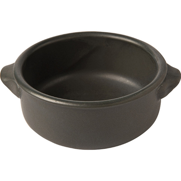 Γιουβετσάκι πυρίμαχο με χερούλια μαύρο Ø14εκ, 