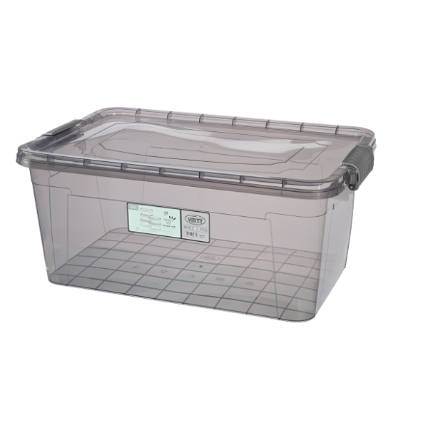 ΚΟΥΤΙ ΑΠΟΘΗΚΕΥΣΗΣ ΔΙΑΦΑΝΟ ΓΚΡΙ 24L