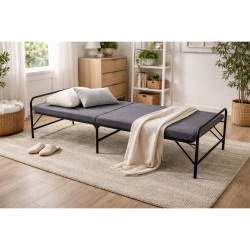 ΝΤΙΒΑΝΙ ΜΕΤΑΛΙΚΟ ΜΕ ΣΤΡΩΜΑ ΚΑΙ MDF 70X190X 6EK.