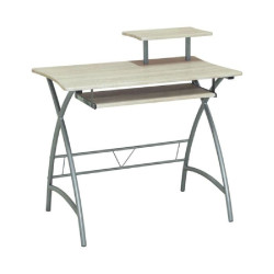 ΓΡΑΦΕΙΟ Η/Υ 90x55cm Μεταλ.Silver/απ.Σηµύδας