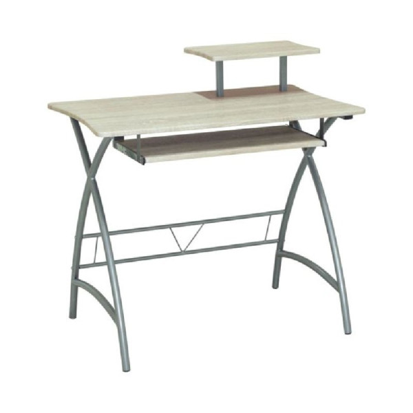 ΓΡΑΦΕΙΟ Η/Υ 90x55cm Μεταλ.Silver/απ.Σηµύδας