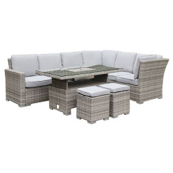 ΣΕΤ ΚΑΝΑΠΕΣ + ΤΡΑΠΕΖΙ + 2ΣΚΑΜΠΟ 24BOOZER Set Alu