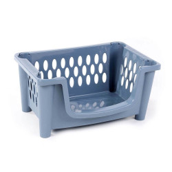 ΚΑΛΑΘΙ ΠΛΑΣΤΙΚΟ CARINA ΣΤΟΙ-ΕΝΟ ΛΕΥΚΟ - ΓΚΡΙ - ΜΠΕΖ 48X34X25Υ