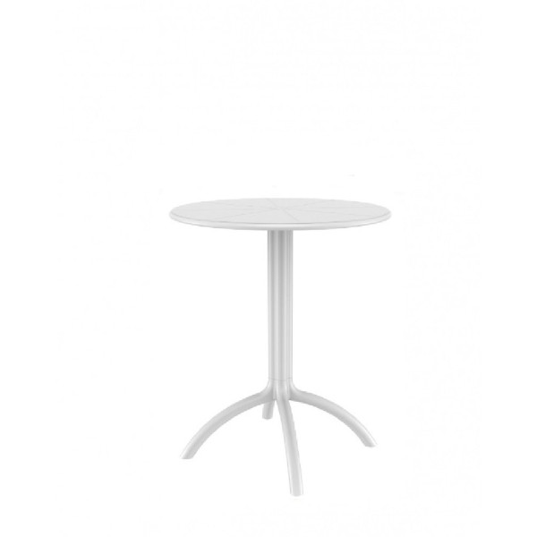 ΤΡΑΠΕΖΙ TAUPE PL.Φ60 ΛΕΥΚΟ OCTOPUS