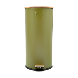 ΚΑΔΟΣ ΑΠΟΡΡΙΜΑΤΩΝ SOFT CLOSE BAMBOO 30lt ΜΑΤ ΛΑΔΙ