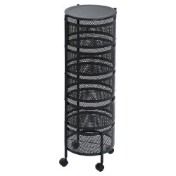 ΤΡΟΛΕΙ ΑΠΟΘΗΚΕΥΣΗΣ ΜΕΤΑΛΛΙΚΟ ΜΕ 5 ΣΥΡΤΑΡΙΑ ΜΑΥΡΟ