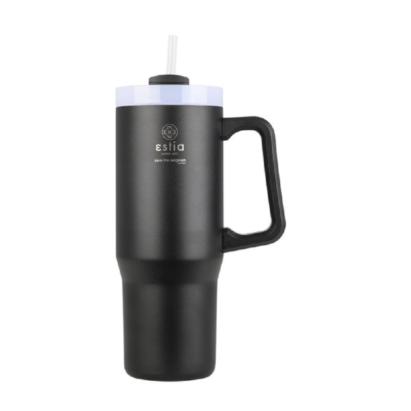 ΘΕΡΜΟΣ STRAW TUMBLER XL StA 900ml MIDNIGHT BLACK