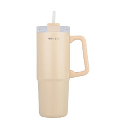 STRAW TUMBLER XL HOMELY STA 900ML SANDSTONE