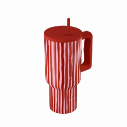 STRAW TUMBLER XL StA 900ml VIVA STRIPE
