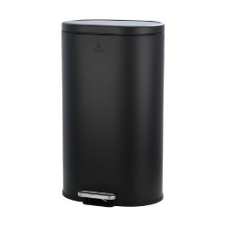 ΚΑΔΟΣ OVOID SOFT CLOSE 30LT ΜΑΥΡΟΣ