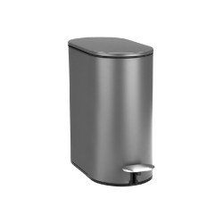 ΧΑΡΤΟΔ. ΜΠΑΝΙΟΥ SLIM OVAL 5lt ΜΑΤ ΓΚΡΙ