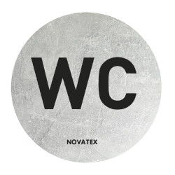 Σήμα ALU “WC” Φ10cm