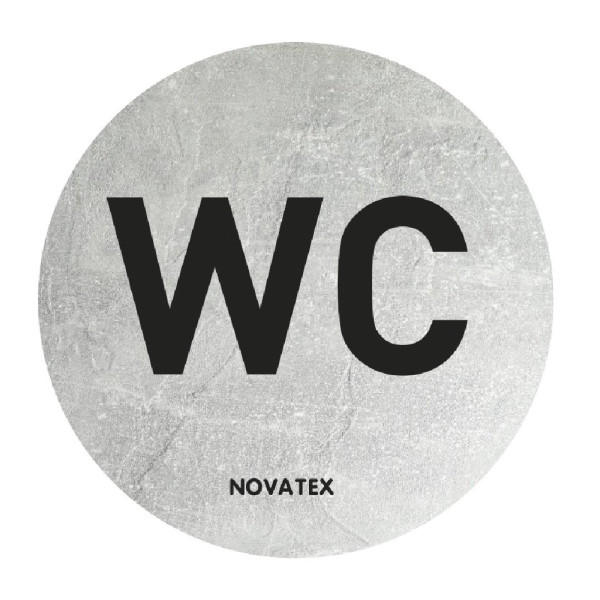 Σήμα ALU “WC” Φ10cm