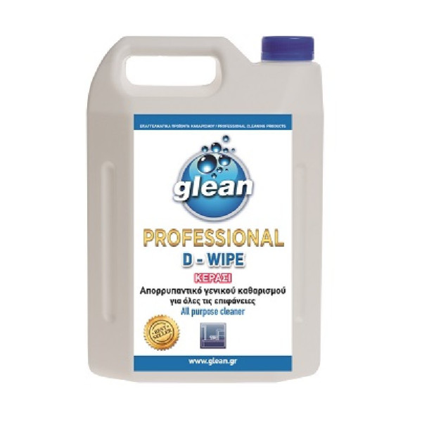 ΥΓΡΟ ΓΕΝΙΚΗΣ ΧΡΗΣΗΣ ΚΕΡΑΣΙ GLEAN D-WIPE 4LT