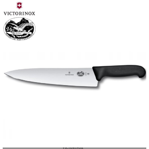 ΜΑΧΑΙΡΙ CHEF ΜΑΥΡΗ ΛΑΒΗ 25εκ.VICTORINOX FIBROX