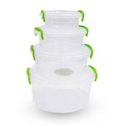 ΔΟΧΕΙΟ ΤΡΟΦΙΜΩΝ ΣΤΡΟΓΓΥΛΟ ΣΕΤ 4ΤΕΜ.