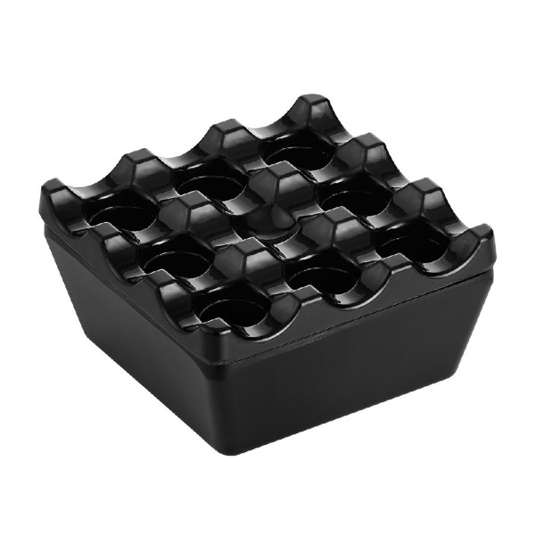 ΣΤΑΧΤΟΔΟΧΕΙΟ ΜΕΛΑΜΙΝΗ ΤΕΤΡΑΓ. 9x9 cm - h:4,5 cm ΜΑΥΡΟ Νο.7001