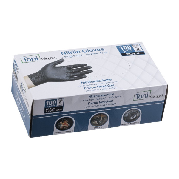 ΓΑΝΤΙΑ ΝΙΤΡΙΛΙΟΥ PROTECT MIAΣ ΧΡΗΣΗΣ ΜΑΥΡΑ -M- 100TEM.