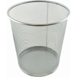 ΚΑΛΑΘΙ ΑΧΡΗΣΤΩΝ SILVER ΣΤΡΟΓΓΥΛΟ 26x26x25h