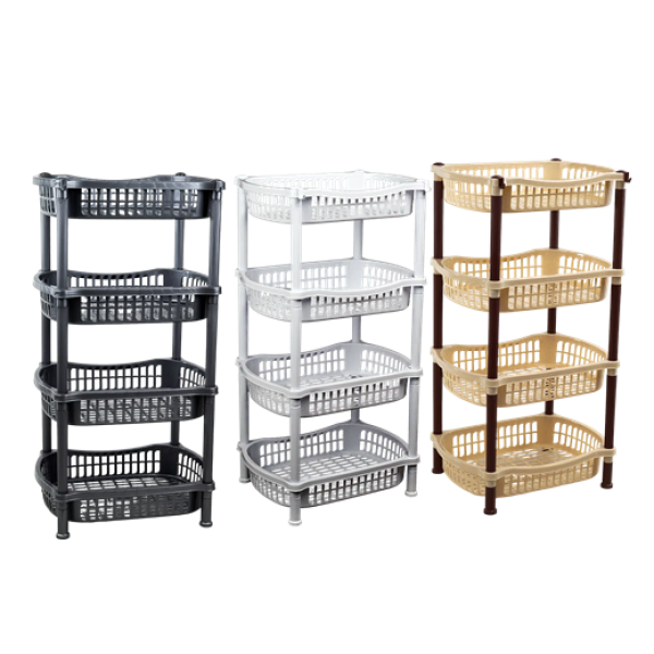 ΦΡΟΥΤΙΕΡΑ ΠΛΑΣΤΙΚΗ 4ΘΕΣΕΙΣ 41Χ30Χ78ΥΨ. 5 ΧΡΩΜΑΤΑ