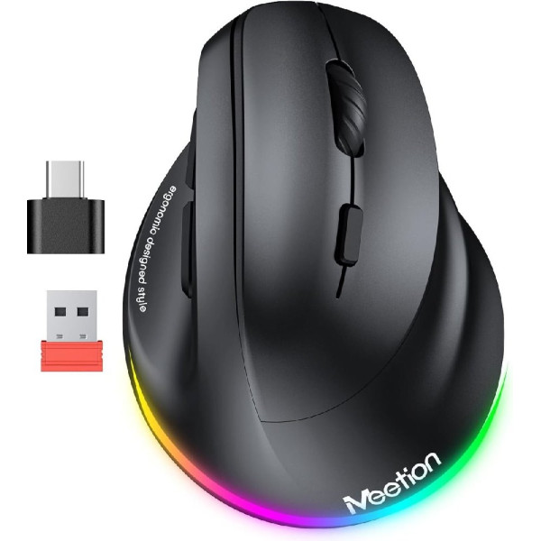 ΠΟΝΤΙΚΙ ΜΑΥΡΟ MEETION MT-BTM010R ΑΣΥΡΜΑΤΟ ΕΡΓΟΝΟΜΙΚΟ BLUETOOTH