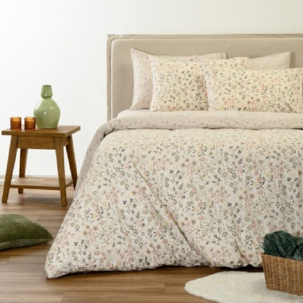 ΣΕΤ ΣΕΝΤΟΝΙΑ ΥΠΕΡΔΙΠΛΑ (235X270) AUGUSTA ECRU/BEIGE ULTRA LINE