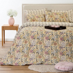 ΣΕΤ ΣΕΝΤΟΝΙΑ ΥΠΕΡΔΙΠΛΑ (235X270) EDUARDA BEIGE ULTRA LINE