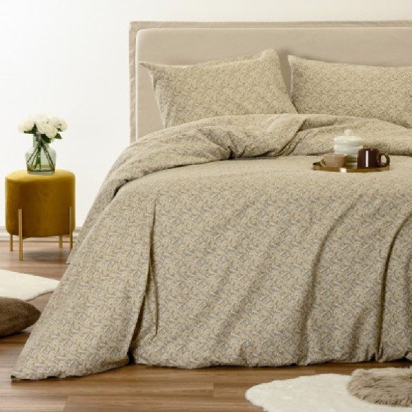 ΠΑΠΛΩΜΑΤΟΘΗΚΗ ΦΑΝΕΛΕΝΙΑ ΥΠΕΡΔΙΠΛΗ (225X245) ELSA BEIGE 
