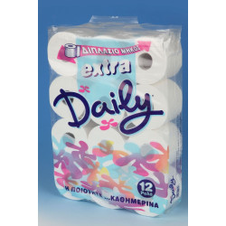 ΧΑΡΤΙ ΥΓΕΙΑΣ 12ΑΡΙ DAILY EXTRA ΛΕΥΚΟ ΛΕΙΟ 160ΓΡ.