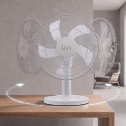 ΑΝΕΜΙΣΤΗΡΑΣ IZZY IZ-9023 WHITE ΕΠΙΤΡΑΠΕΖΙΟΣ 50W