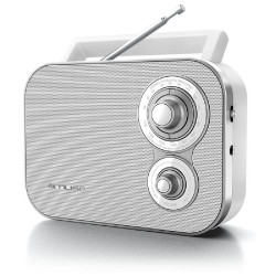 ΡΑΔΙΟΦΩΝΟ MUSE M-051RW ΜΠΑΤΑΡΙΑΣ ΚΑΙ ΡΕΥΜΑΤΟΣ ΑΝΑΛΟΓΙΚΟ ΛΕΥΚΟ