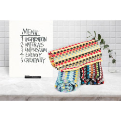 ΠΕΤΣΕΤΑ 30X50 ΣΚΟΥΡΗ ZAKAP 100% BAMBAKI DARKY