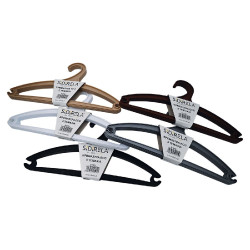 ΚΡΕΜΑΣΤΡΑ ΠΛΑΣΤΙΚΗ ECO ΛΕΥΚΕΣ - ΓΚΡΙ - ΜΠΕΖ 3ΤΕΜ.