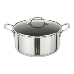 ΚΑΤΣΑΡΟΛΑ ΙΝΟΧ ΑΝΤΙΚ/ΤΙΚΗ ΜΕ ΓΥΑΛ. ΚΑΠΑΚΙ Dmond TRI-PLY 26εκ. ΚΑΤΣΑΡΟΛΑ ΙΝΟΧ ΑΝΤΙΚ/ΤΙΚΗ ΜΕ ΓΥΑΛ. ΚΑΠΑΚΙ Dmond TRI-PLY 26εκ.