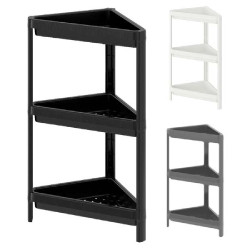 ΡΑΦΙΕΡΑ 4ΟΡΟΦΗ BIANCO ΓΩΝΙΑ ΠΛΑΣΤΙΚΗ 32χ32χ100ΥΨ.