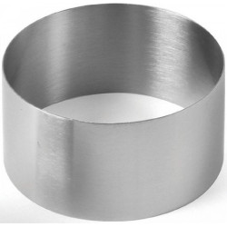 ΤΣΕΡΚΙ ΣΤΡΟΓΓΥΛΟ ΙΝΟΧ Φ8Χ5CM