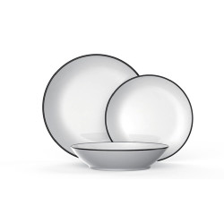 ΠΙΑΤΑ ΦΑΓΗΤΟΥ ΣΕΤ 18ΤΕΜ. ELEGANT BLACK