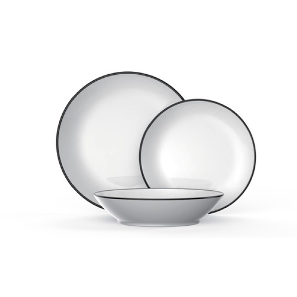 ΠΙΑΤΑ ΦΑΓΗΤΟΥ ΣΕΤ 18ΤΕΜ. ELEGANT BLACK