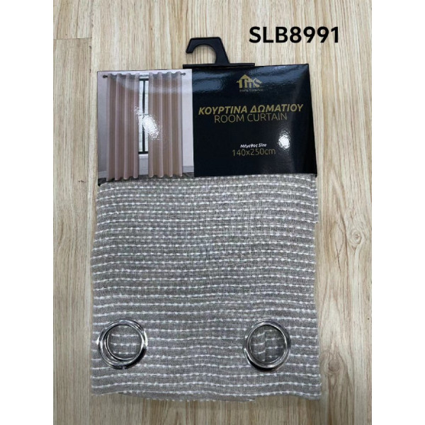 ΚΟΥΡΤΙΝΑ  ΕΤΟΙΜΗ ΜΕ ΤΡΟΥΚΣ 140Χ250 4ΧΡΩΜΑΤΑ 