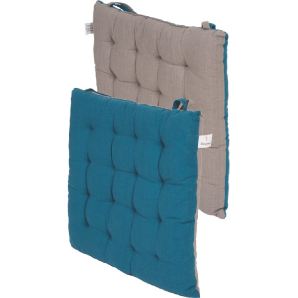 ΜΑΞΙΛΑΡΙ ΚΑΡΕΚΛΑΣ 40Χ40+4CM EMERALD-LT.GREY 100%C ( 4ΑΔΑ ΕΚΠΤ.-10% )