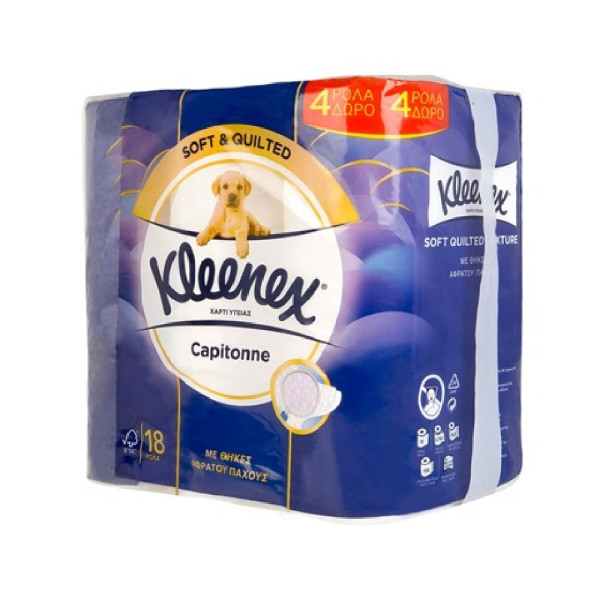 ΧΑΡΤΙ ΥΓΕΙΑΣ Kleenex Capitonne 18ΤΕΜ.