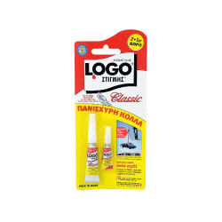 ΚΟΛΛΑ LOGO ΣΤΙΓΜΗΣ 2GR ANTI-CLOG ΥΓΡΗ +1GR ΔΩΡΟ