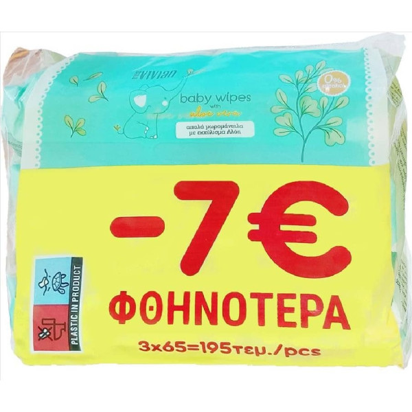 ΜΩΡΟΜΑΝΤΗΛΑ MISS VIVIAN 3X65ΤΕΜ ΜΕ ΕΚΧΥΛΙΣΜΑ ALOE VERA (-7€)