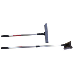 ΥΑΛΟΚΑΘΑΡΙΣΤΗΡΑΣ ΜΕ ΣΦΟΥΓΓΑΡΙ ΔΙΧΤΥ 25cm ΚΑΙ ΚΟΝΤΑΡΙ ΑΛΟΥΜΙΝΙΟΥ 95cm 